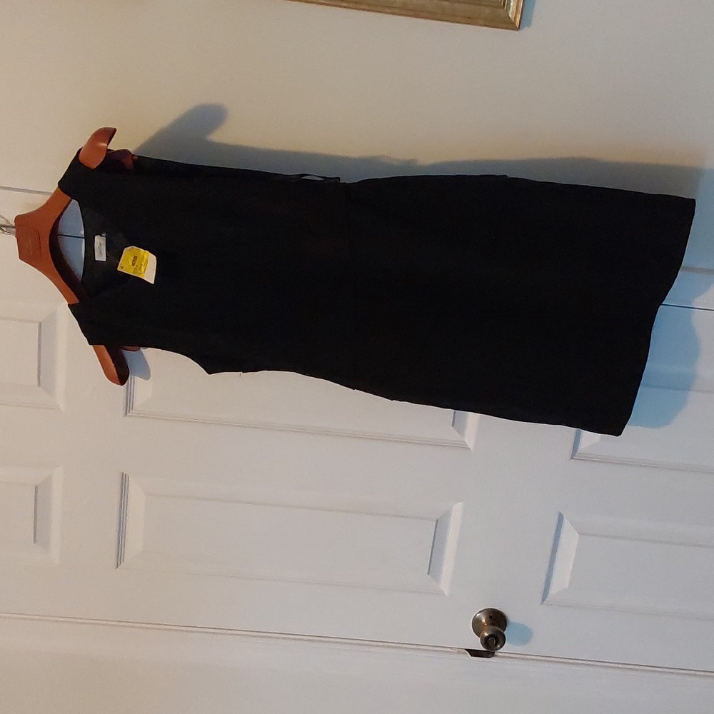 Calvin Klein women off shoulder black dress